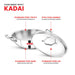TRIPLY STAINLESS STEEL KADAI WITH LID (Induction Friendly)
